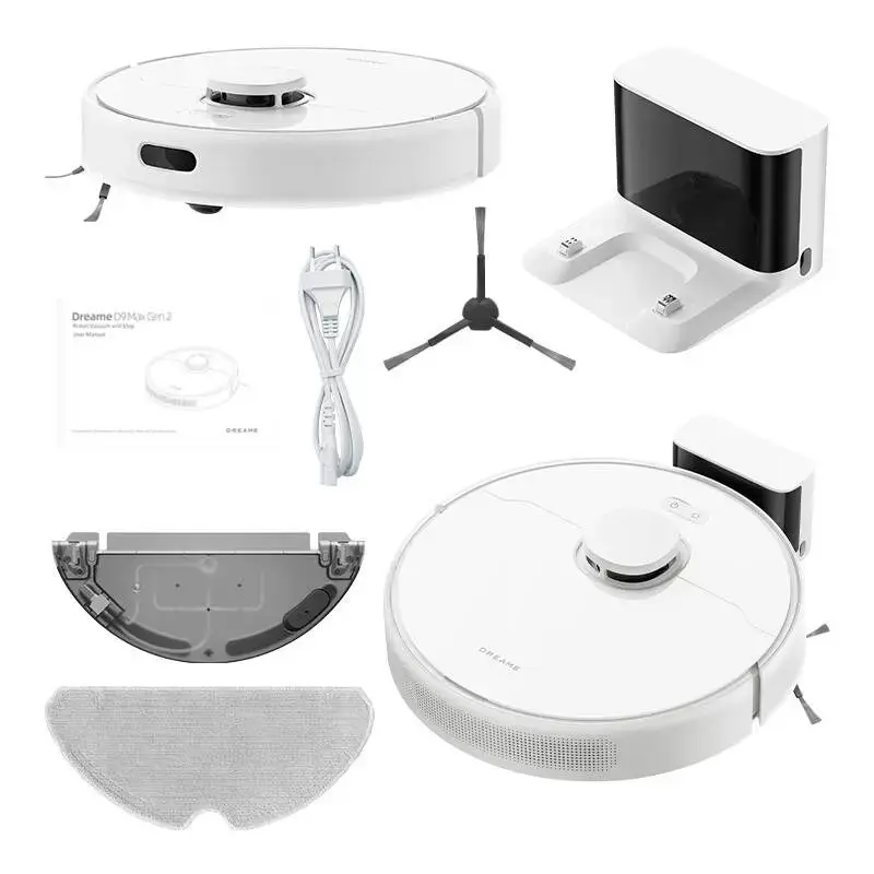 Dulkių siurblys-robotas Dreame DreameBot D9 Max Gen 2, Balta
