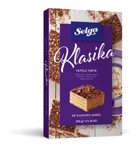 SELGA vaflinis tortas Klasika , 350g