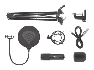"NATEC Genesis" mikrofonas "Radium 300" studijinis XLR rankos popfilteris