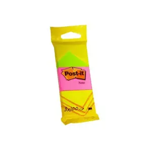 Lipnūs lapeliai POST-IT 6812, neoniniai 51x38 mm, 100 lapelių, 3 pakuotės