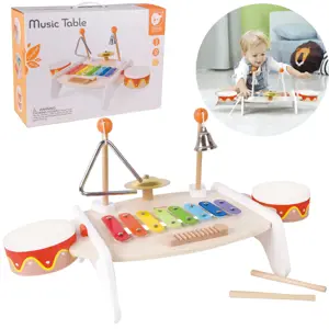 CLASSIC WORLD muzikos instrumentų rinkinys vaikams (ksilofonas, tarka, cimbolai, būgnai, cimbolų la…