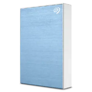 "SEAGATE One Touch" 5 TB išorinis kietasis diskas su slaptažodžio apsauga, šviesiai mėlynos spalvos