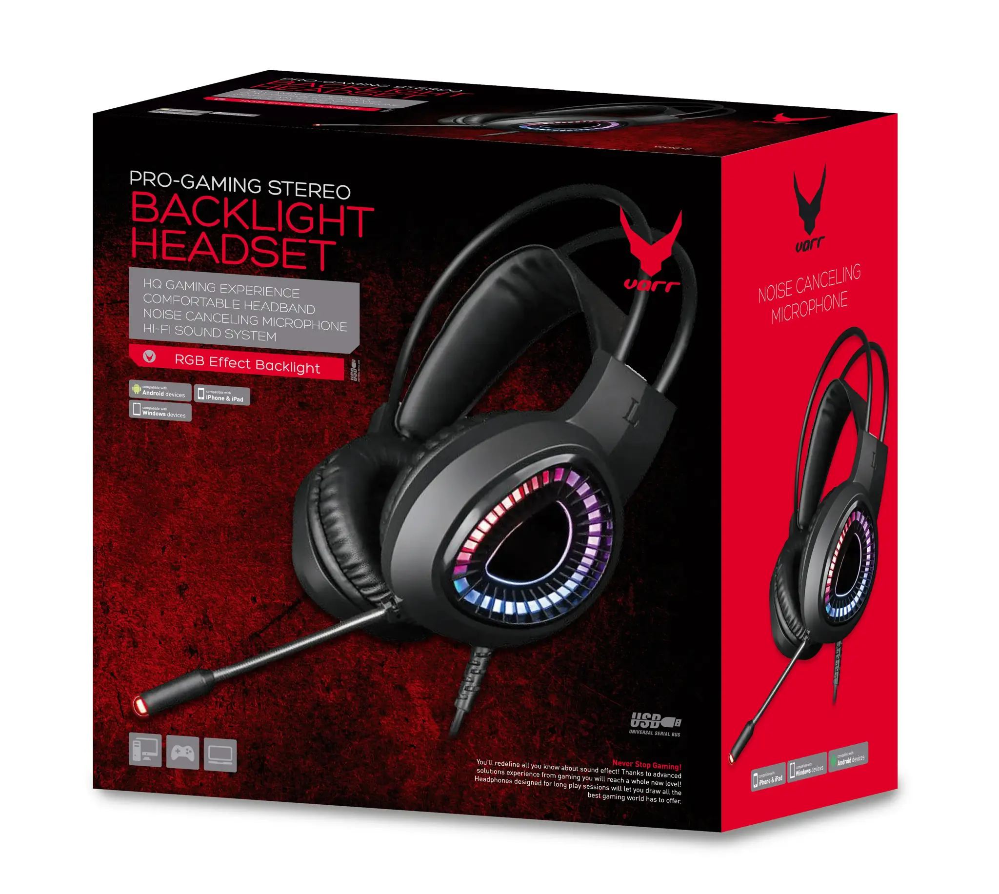 Omega Varr headset VH8010, black