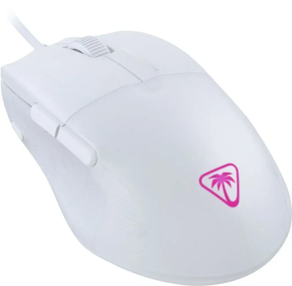 Turtle Beach Pure SEL - Ultra-Light Ergonomic RGB Gaming Mouse, 8K DPI Optical Sensor, Mechanical Switches, Pretension System, Pure PTFE glides, RGB Illumination White, Right-hand, Optical, USB Type-A, 8000 DPI, White