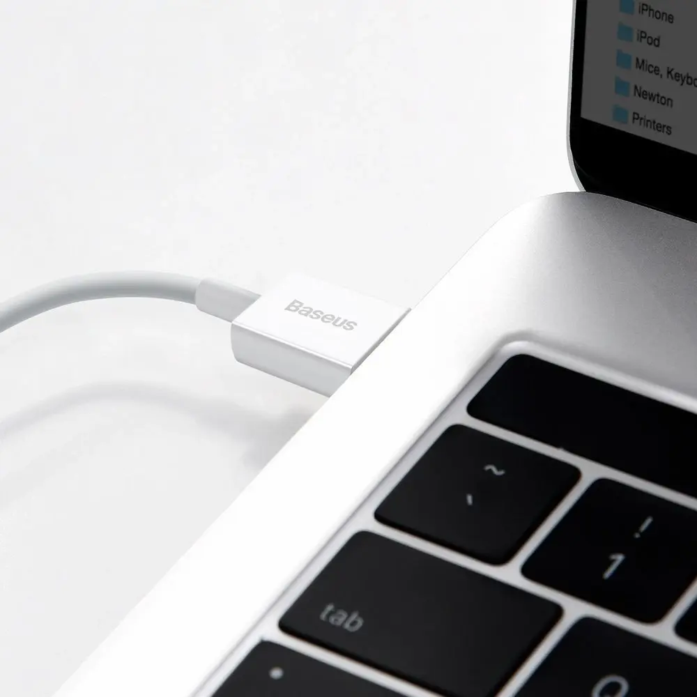 "Baseus Superior" USB - "Lightning" laidas 2,4A 1 m, baltas ( baltas)