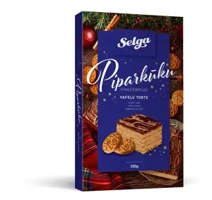 SELGA imbierinis vaflinis tortas, 300g