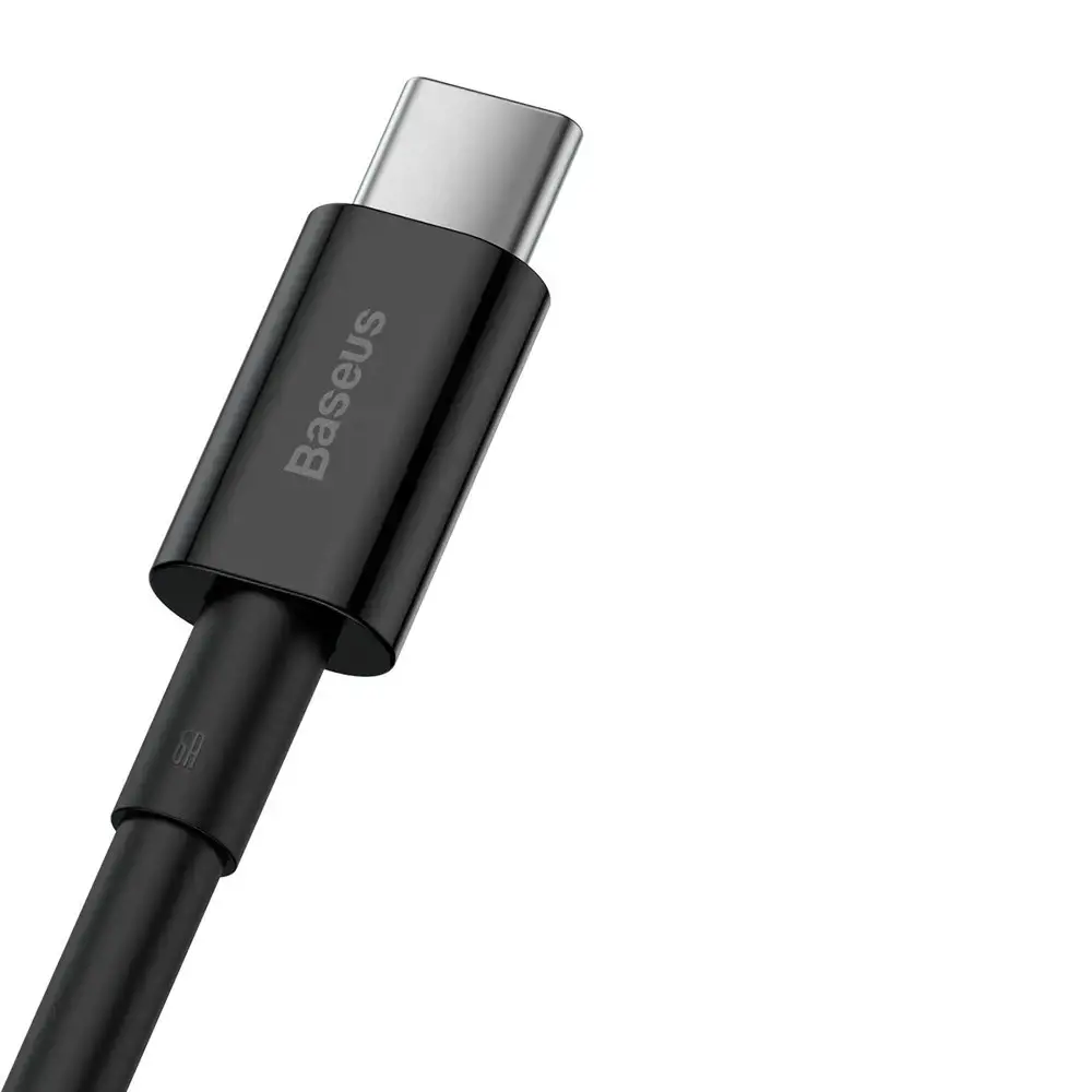 Baseus Superior USB - USB Typ C fast charging data cable 66 W (11 V | 6 A) Huawei SuperCharge SCP 2 m black (CATYS-A01)