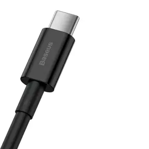 Baseus Superior USB - USB Typ C fast charging data cable 66 W (11 V | 6 A) Huawei SuperCharge SCP 2 m black (CATYS-A01)