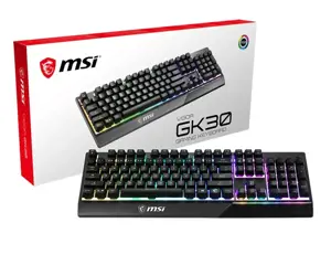 KLAVIATŪRA ŽAIDIMŲ JUODA ENG/VIGOR GK30 US MSI