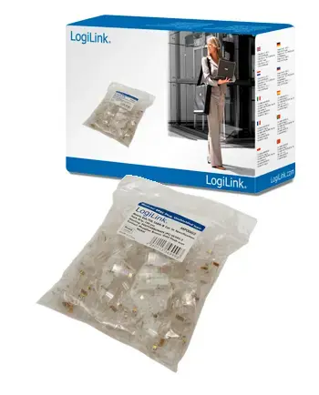 LOGILINK MP0002 LOGILINK - Modulinis kištukas CAT5 neekranuotas 100 vnt.