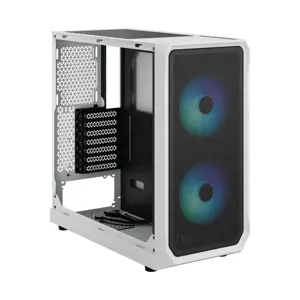 Fractal Design Focus 2 RGB White TG Clear Tint, Midi Tower, maitinimo šaltinis pridedamas Ne