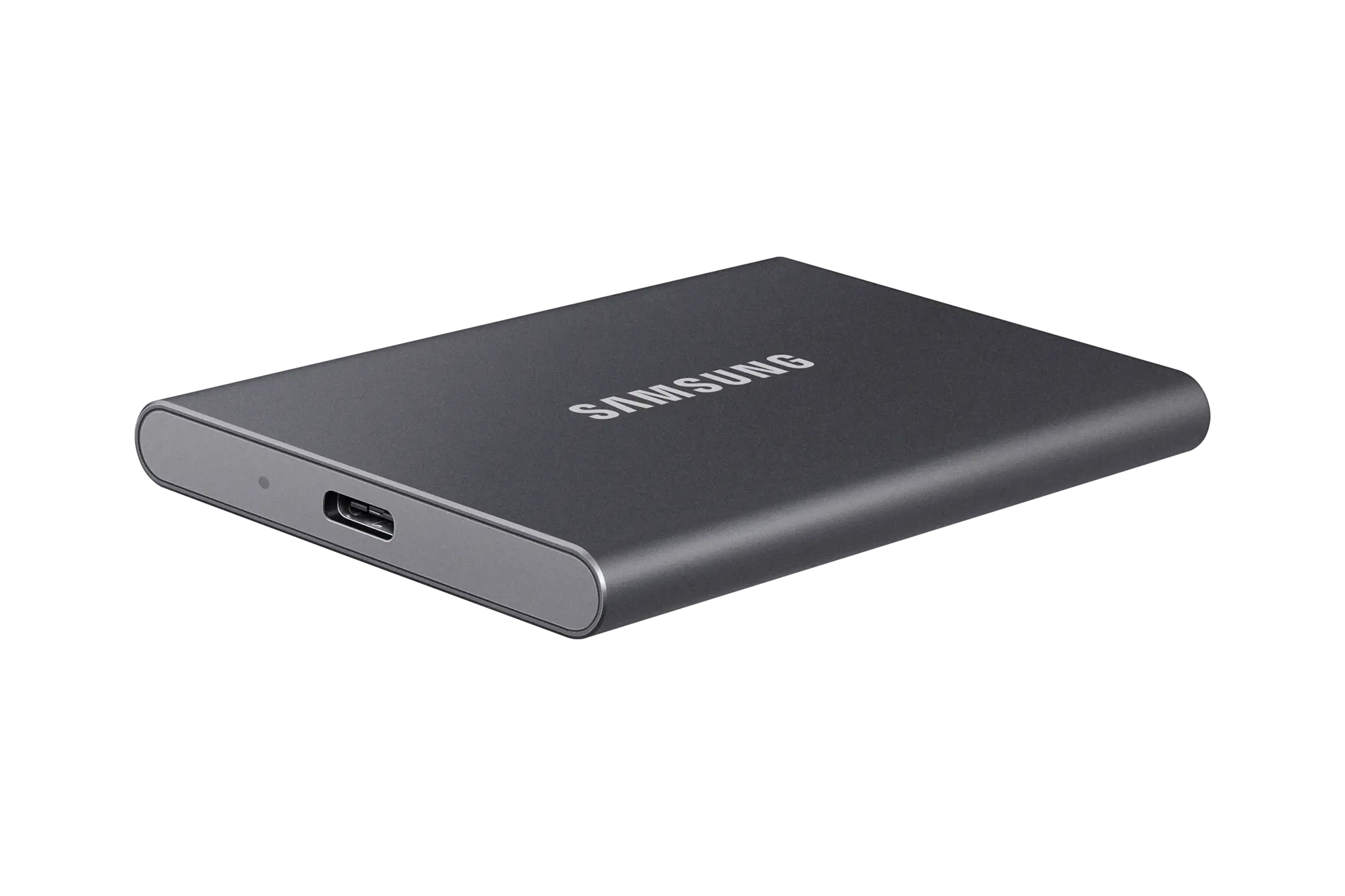"Samsung" nešiojamasis SSD diskas T7, 1000 GB, C tipo USB, 3.2 Gen 2 (3.1 Gen 2), 1050 MB/s, apsauga nuo slaptažodžio, pilkas