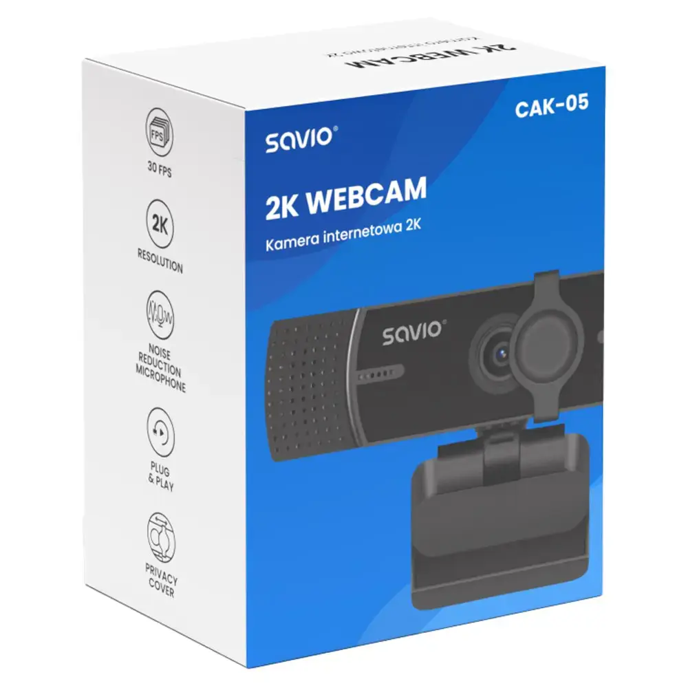 Savio 2K Webcam CAK-05