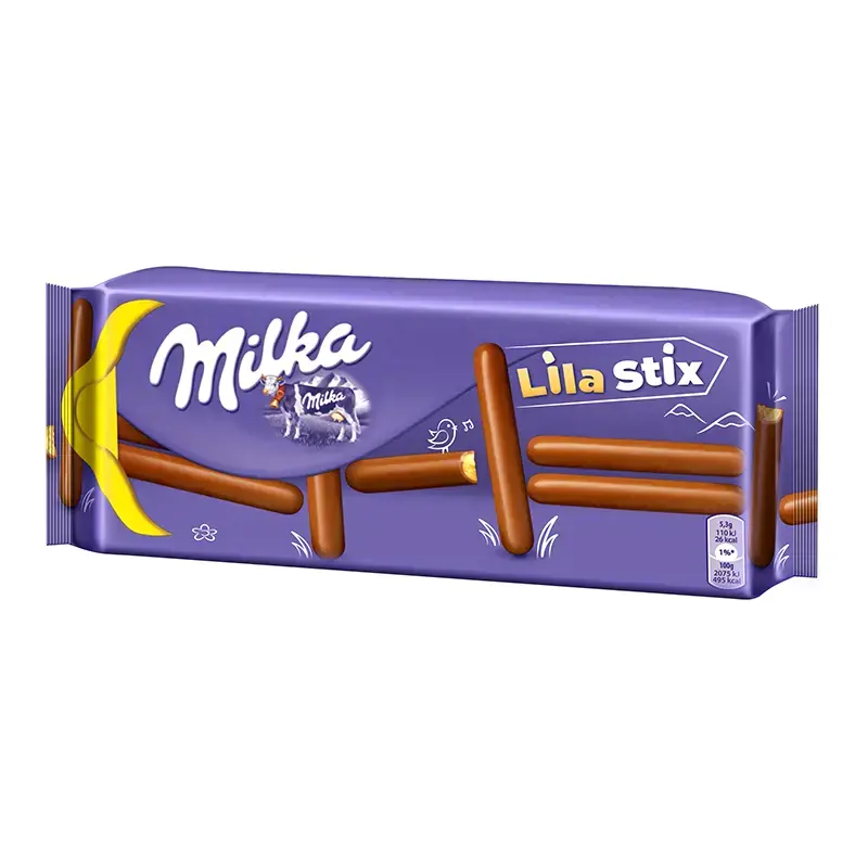 Sausainiai MILKA, Lila Stix, 112 g