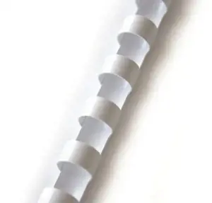 Spiralė įrišimui plastikinė 14 mm, balta (100vnt.)