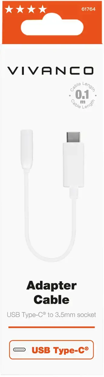 "Vivanco" adapteris USB-C- 3,5 mm 10 cm (61764)