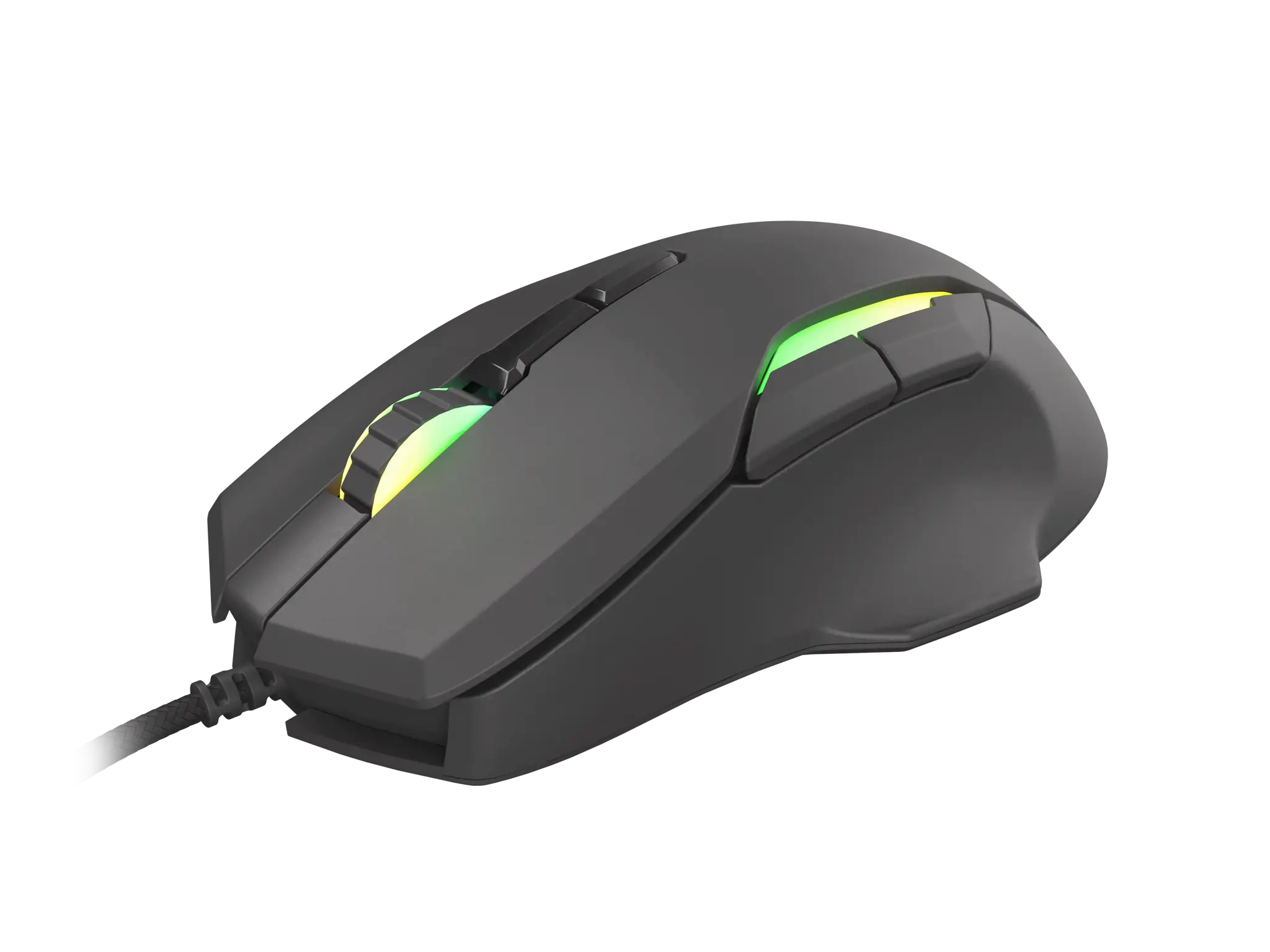 NATEC Genesis žaidimų pelė Xenon 220 optinė 6400DPI su programine įranga RGB apšviesta juoda