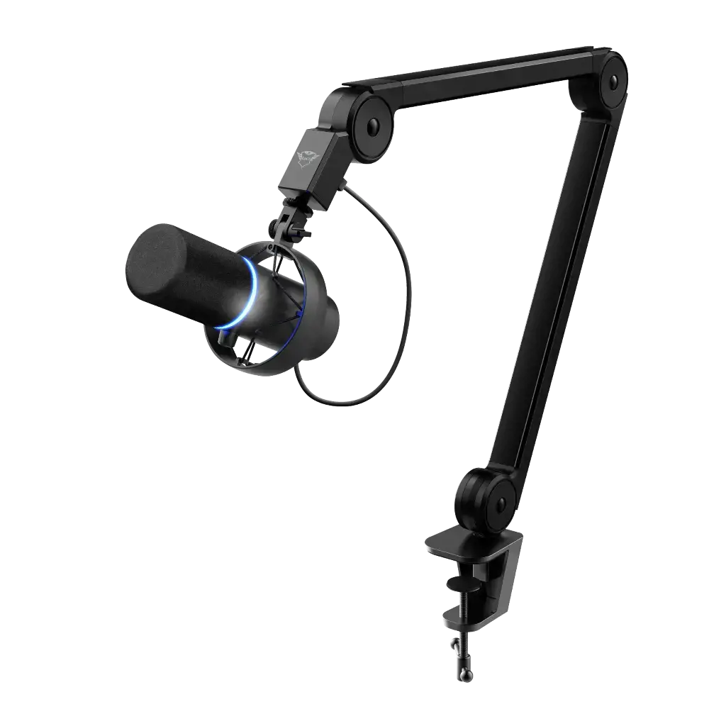 "Trust GXT 255+ Onyx", kompiuterio mikrofonas, 30-18000 Hz, 24 bitų, 96 kHz, 130 dB, kardioidinis