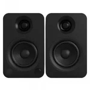 KANTO AUDIO POWERED SPEAKERS WITH BLUETOOTH® AND RCA INPUT - BLACK VINYL (INCL. TYPE C & G POWER CO…