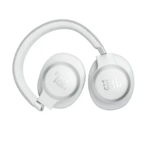 JBL belaidės ausinės "Live 770NC", baltos spalvos