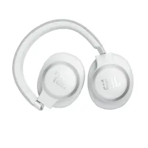 JBL belaidės ausinės "Live 770NC", baltos spalvos
