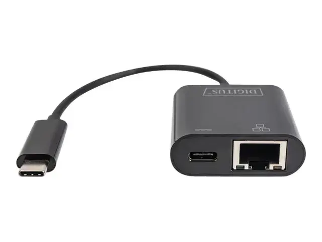 DIGITUS USB Type-C Gigabit Ethernet adapteris su Power Delivery palaikymu