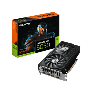 Gigabyte GeForce RTX 5050 WINDFORCE OC V2 8G | NVIDIA | 8 GB | GeForce RTX 5050 | GDDR6 | HDMI port…