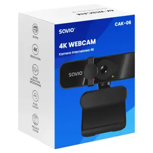Savio CAK-06 webcam 3840 x 2160 pixels USB Black