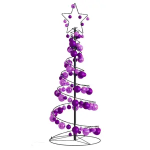 LED Kalėdų eglutė su niekučiais 80 LED Šiltai Balta 120 cm