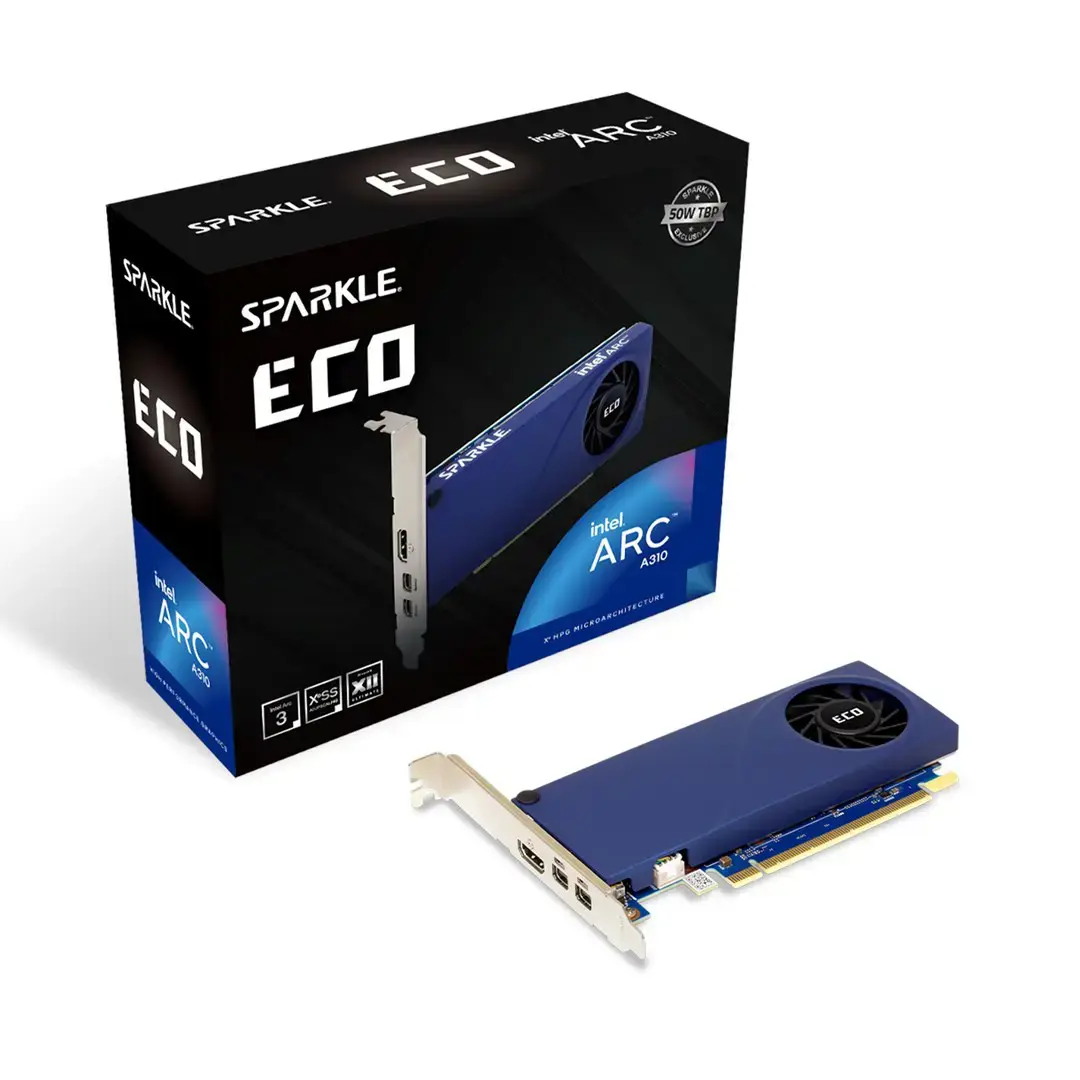 Vaizdo plokštė SPARKLE Arc A310 ECO 4 GB, GDDR6, SA310C-4G