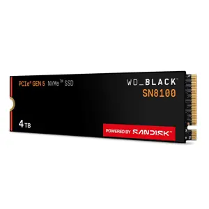 Western Digital Black SN8100 4 TB M.2 PCI Express 5.0 NVMe TLC 3D NAND