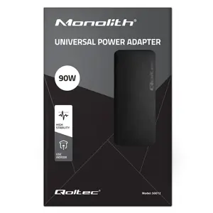 QOLTEC 50012 Qoltec Universalus maitinimo adapteris 90W 8 kištukai + maitinimo kabelis