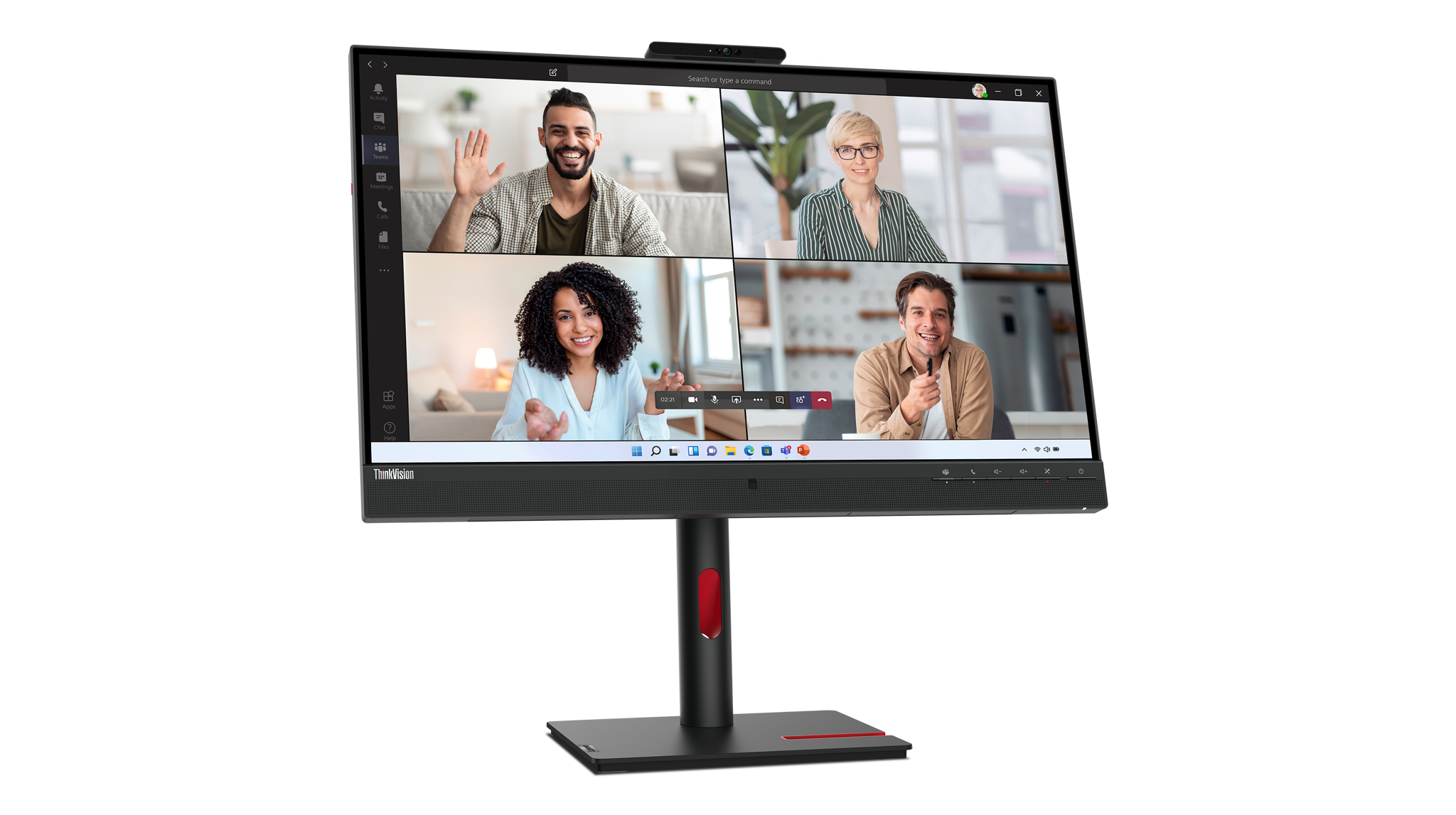 LENOVO T27hv-30 27 colių IPS 2560x1440 16:9 75Hz 300cd/m2 4 ms HDMI DP DP DP USB-C 3.2 G1 4xUSB 3.2 G1 USB-C 3.2 G1 USB-C 3.2 G1 RJ45 2x5W Raven Black