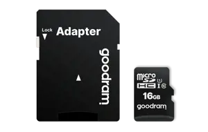 Goodram M1AA, 16 GB, MicroSDHC, Class 10, UHS-I, 100 MB/s, 10 MB/s