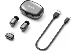 Boya wireless microphone mini 2-02 USB-C, lunar silver