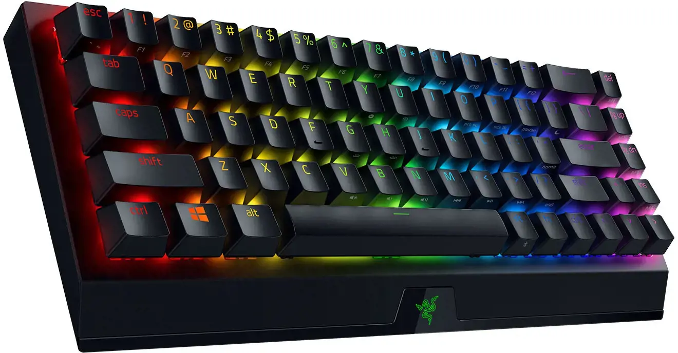 Razer BlackWidow V3 Mini HyperSpeed, JAV, geltonas jungiklis
