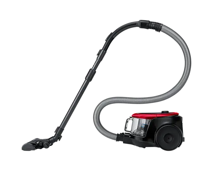 Samsung VC07M2110SR, 700 W, Bagless, 1.5 L, 80 dB, Black, Red