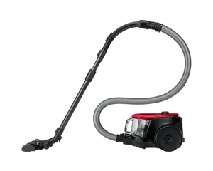 Samsung VC07M2110SR, 700 W, Bagless, 1.5 L, 80 dB, Black, Red
