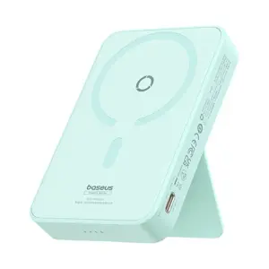 Maitinimo baterija Baseus MagPro Magnetic 5000mAh 20W, MagSafe (mėtų spalvos)