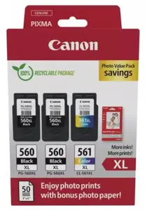 3712C012 (PG-560XLx2/CL-561XL Photo Value Pack), Originali kasetė (Canon)