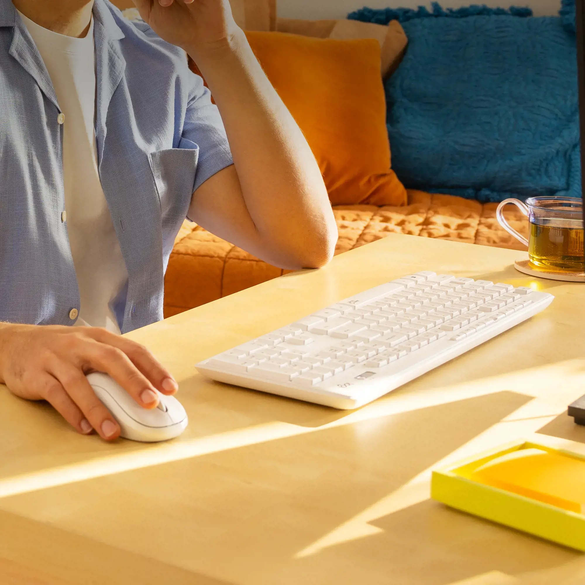 "LOGITECH MK295 Silent Wireless Combo" - OFF WHITE - US INTL - INTNL