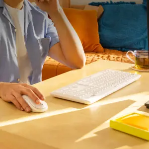 "LOGITECH MK295 Silent Wireless Combo" - OFF WHITE - US INTL - INTNL