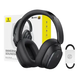 "Baseus Bowie H1" belaidės "Bluetooth 5.2" ausinės (juodos spalvos)