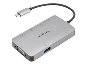 Targus DOCK419, laidinis, USB 3.2 Gen 1 (3.1 Gen 1), C tipo, 100 W, 10,100,1000 Mbps, 10BASE-T, 100BASE-TX, 1000BASE-T, IEEE 802.3, IEEE 802.3ab, IEEE 802.3u