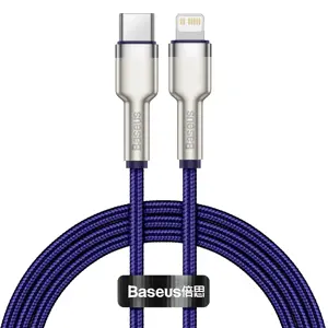 USB-C cable for Lightning Baseus Cafule, PD, 20W, 1m (green)