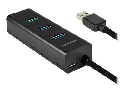AXAGON HUE-S2B 4x USB3.0 įkrovimo koncentratorius, MicroUSB įkrovimo jungtis