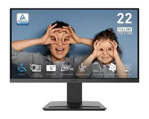 Monitor MSI PRO MP223 E2 21.45" Business Matte Panel VA 1920x1080 16:9 100 Hz 1 ms Colour Black PRO…