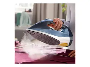 Philips 7000 series DST7020/20 HV Steam Iron Louros/Cotton Blue, Steam iron, SteamGlide Plus soleplate, 2 m, 250 g/min, Blue, 50 g/min