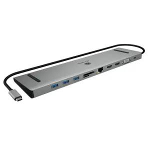 Raidsonic Docking Station | IB-DK2106a-CPD | Ethernet LAN (RJ-45) ports 1 | VGA (D-Sub) ports quant…