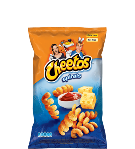 Kukurūzų užkandis, CHEETOS Spirals kečupo ir sūrio skonio, 145 g